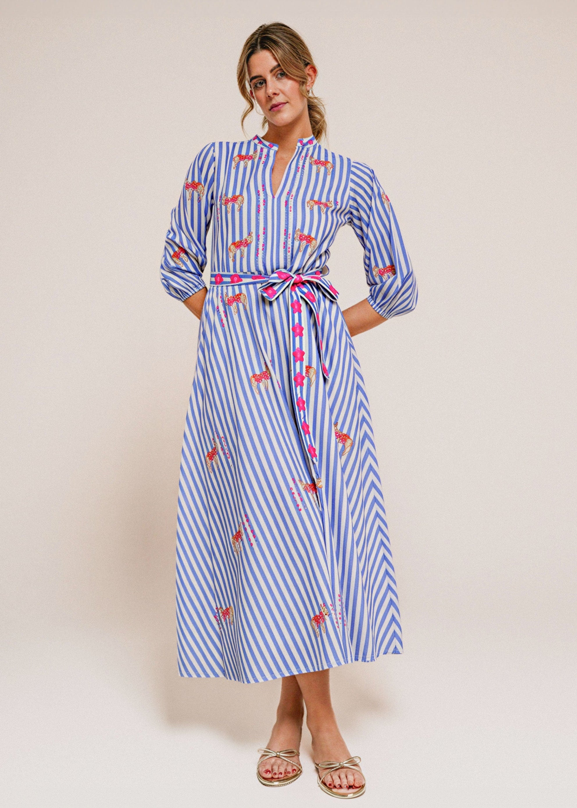 Marigold Blue Donkey Dress