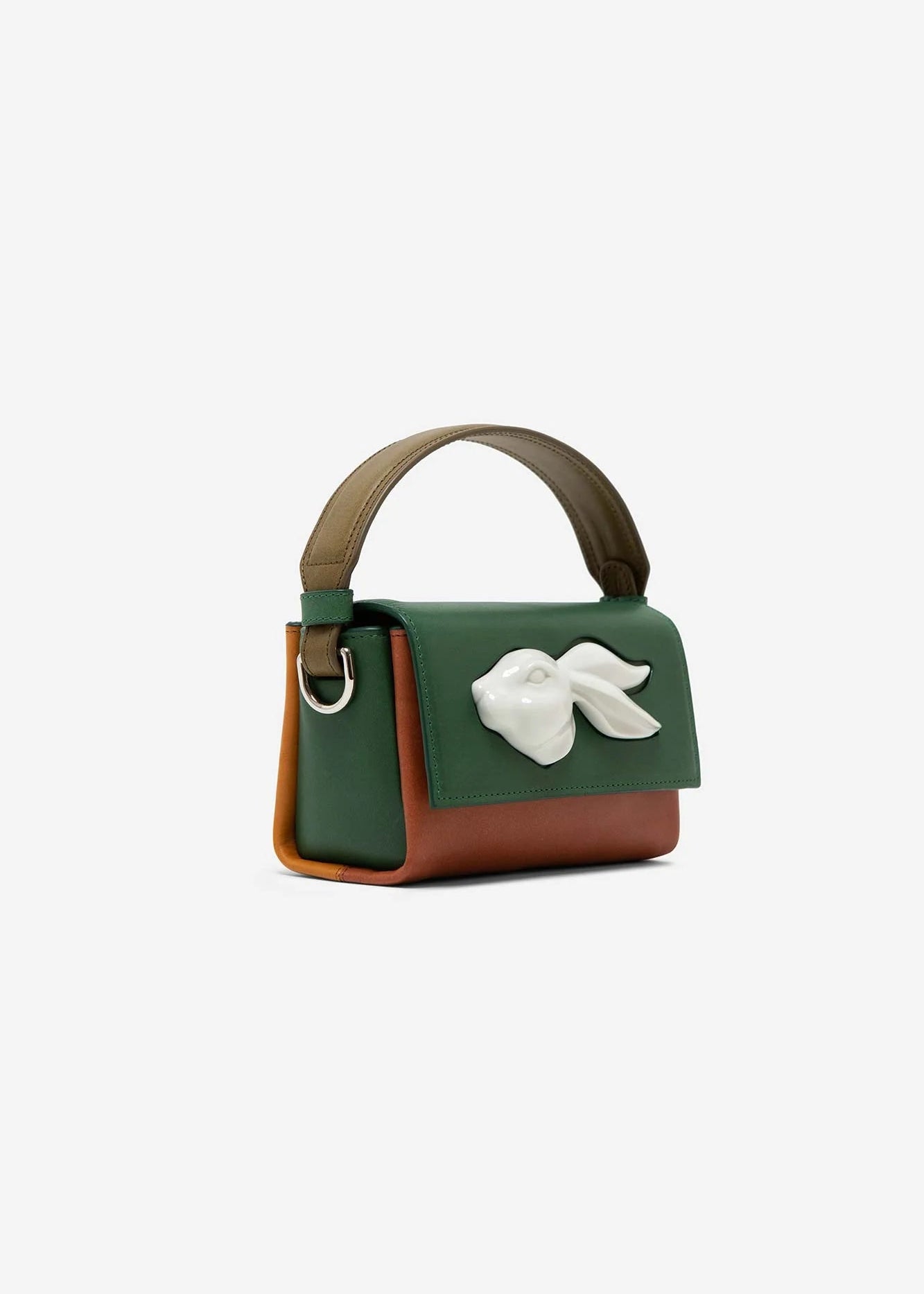 Flap Mini Rabbit Head Bag Multi Forest