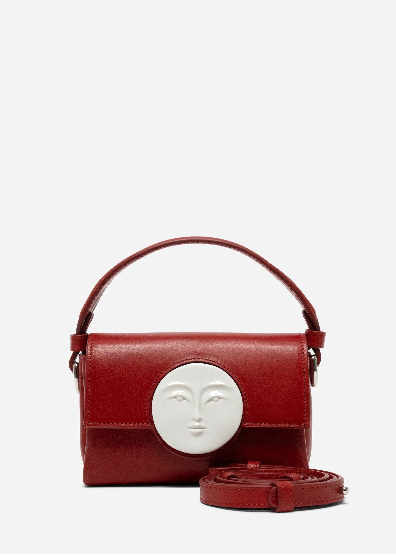 Flap Mini Moon Bag Tomato