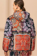 Sweet Mermaids Black Reversible Puffer Jacket