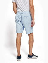 Frescobol-Felipe Str Linen Shorts Pale Blue-JustBrazil