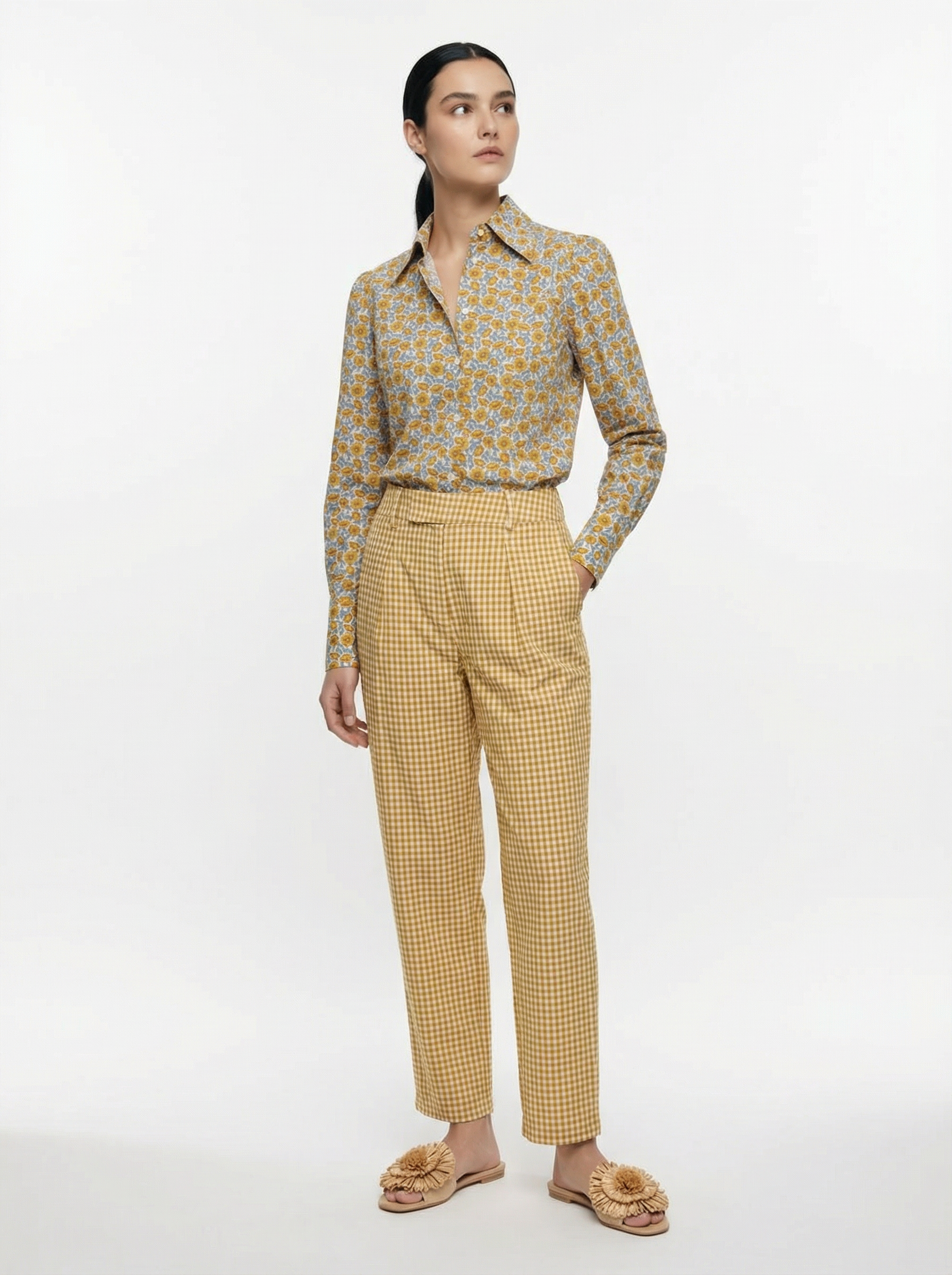Flower Liberty Yellow Shirt