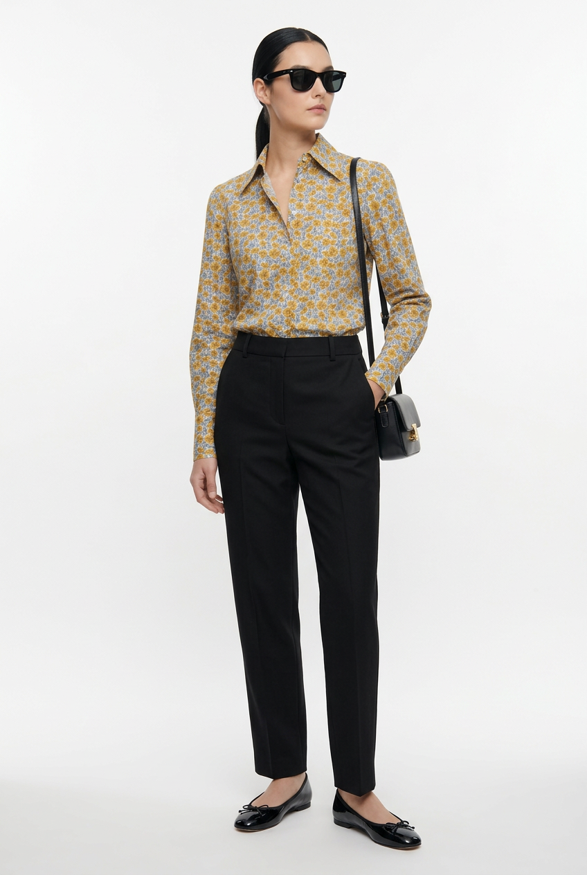 Flower Liberty Yellow Shirt