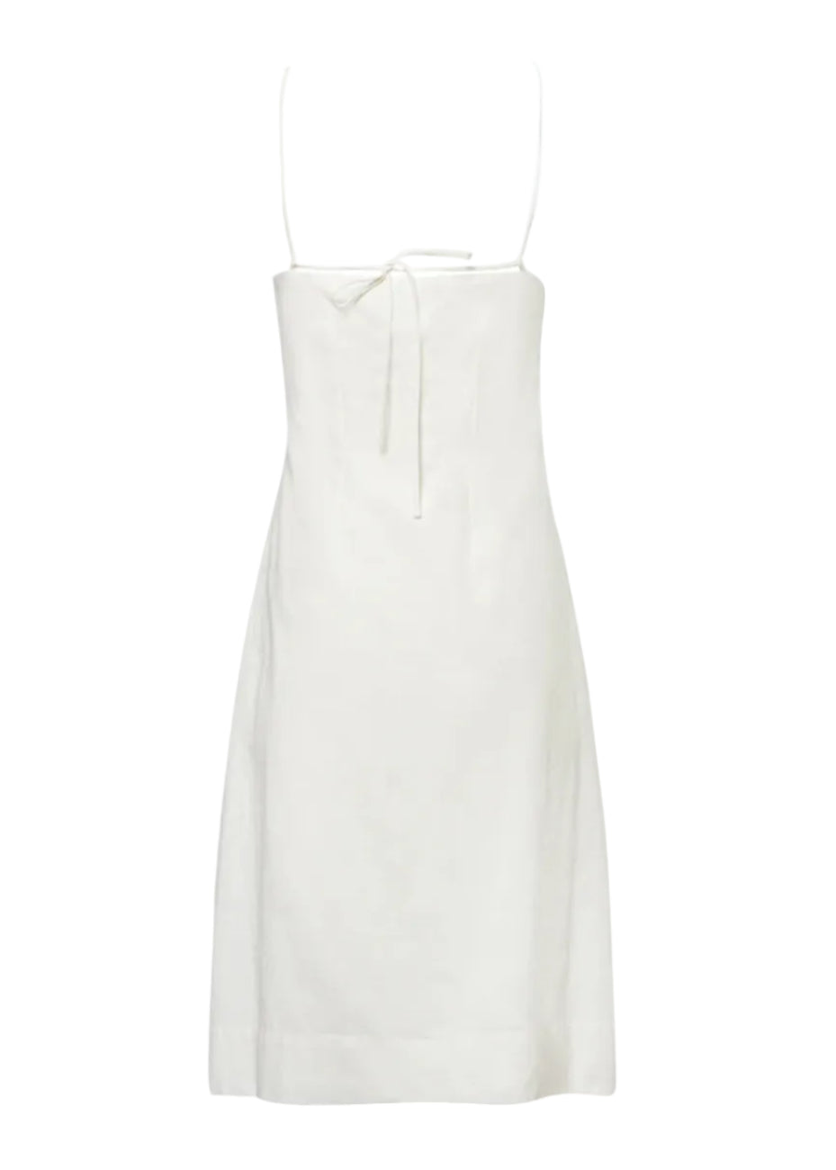 Marina Off White Mini Halter Dress