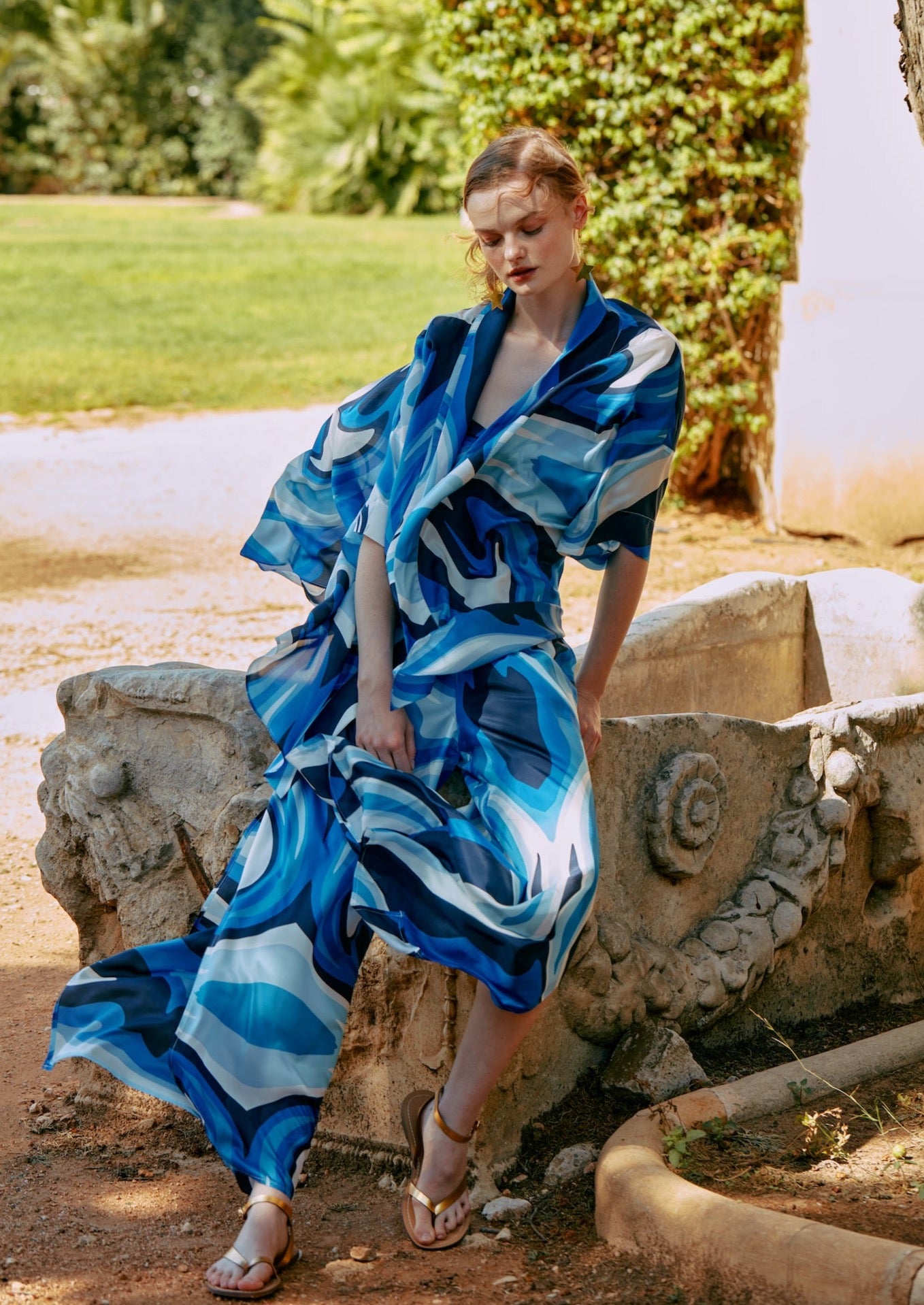 Wasabi Liquid Blue Silk Set
