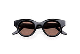 Lapima-Guga Petit Black Solid Sunglasses-Justbrazil