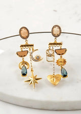 Ilia Brown Dangle Earrings