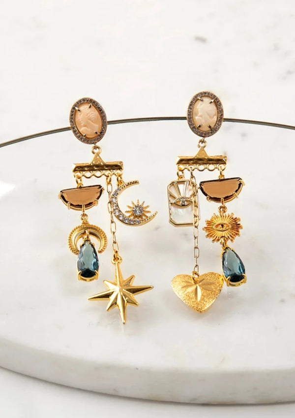 Ilia Brown Dangle Earrings
