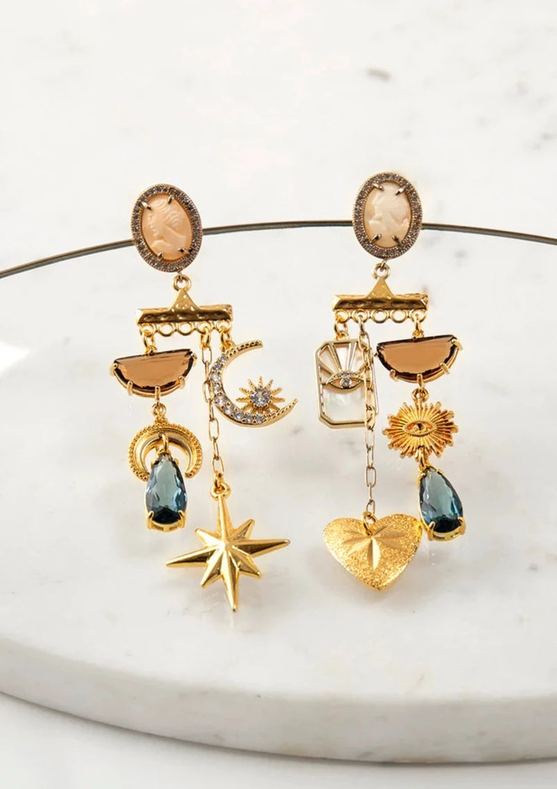 Ilia Brown Dangle Earrings