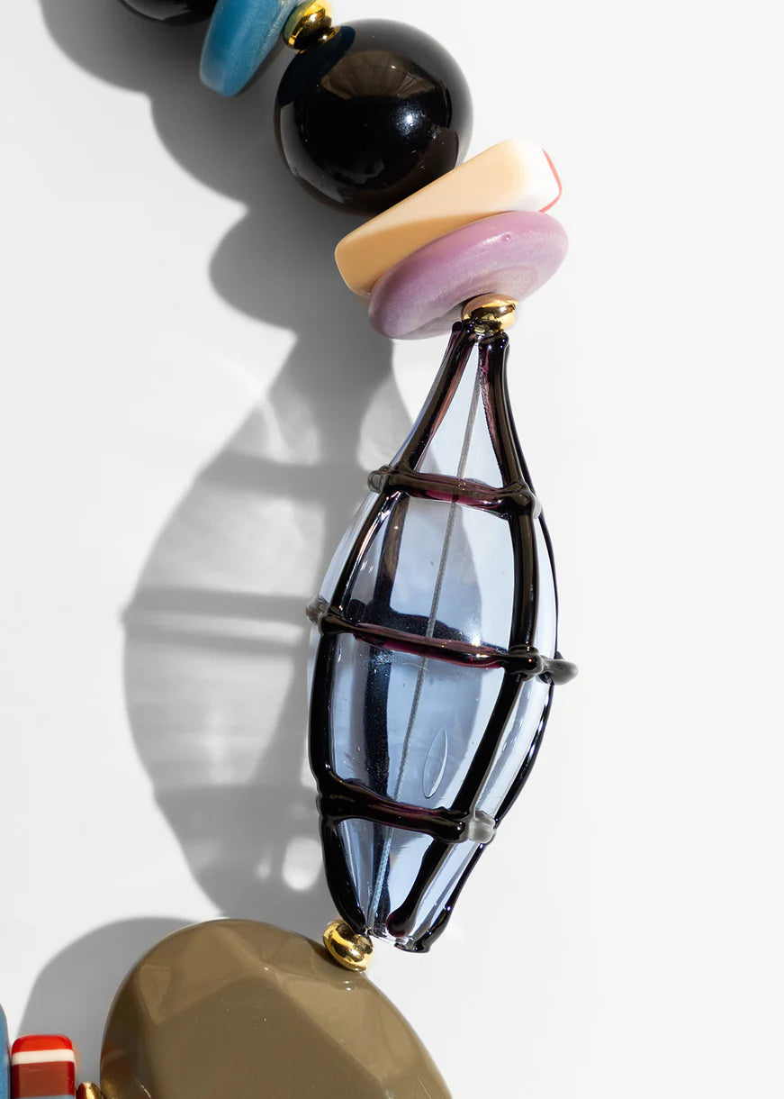 Murano Short Necklace with Beads