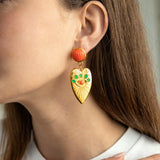 Amore Coral Dangle Earrings