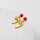Amore Coral Dangle Earrings