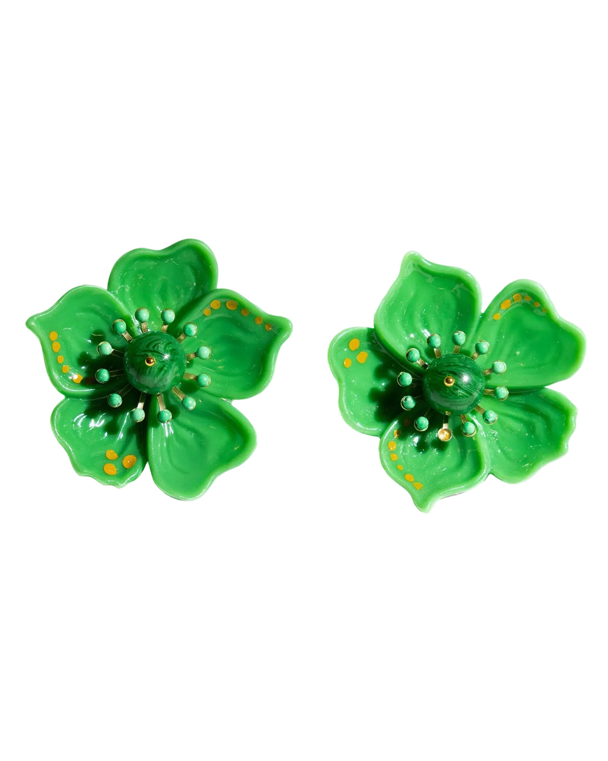Cassia Green Earrings