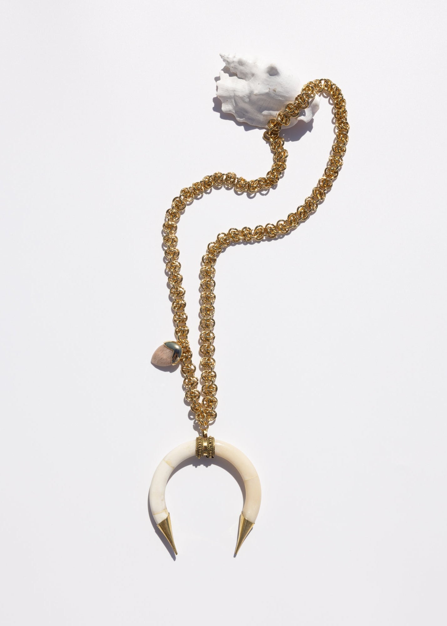 Calypso Carved Bone Jasper Necklace
