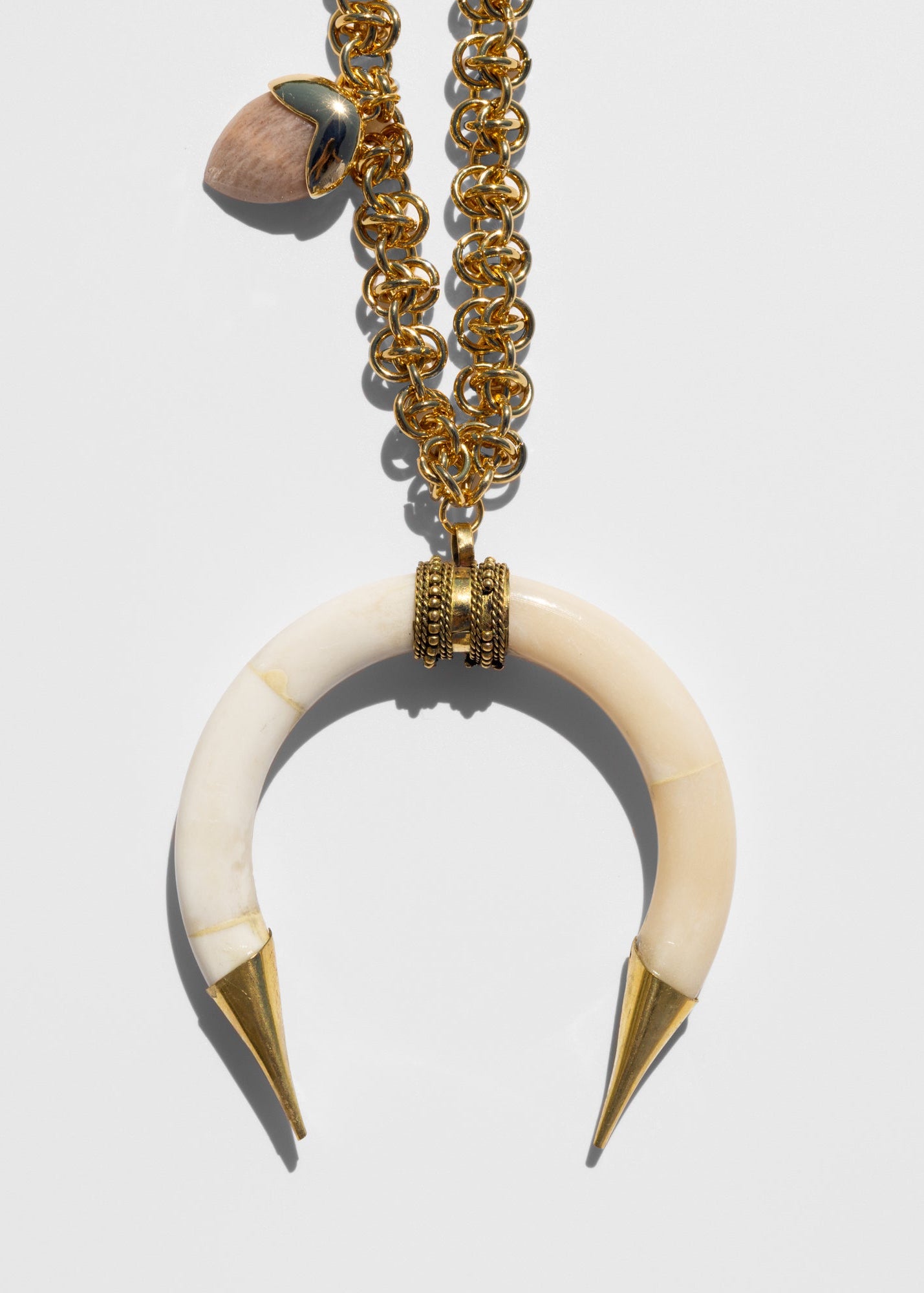 Calypso Carved Bone Jasper Necklace