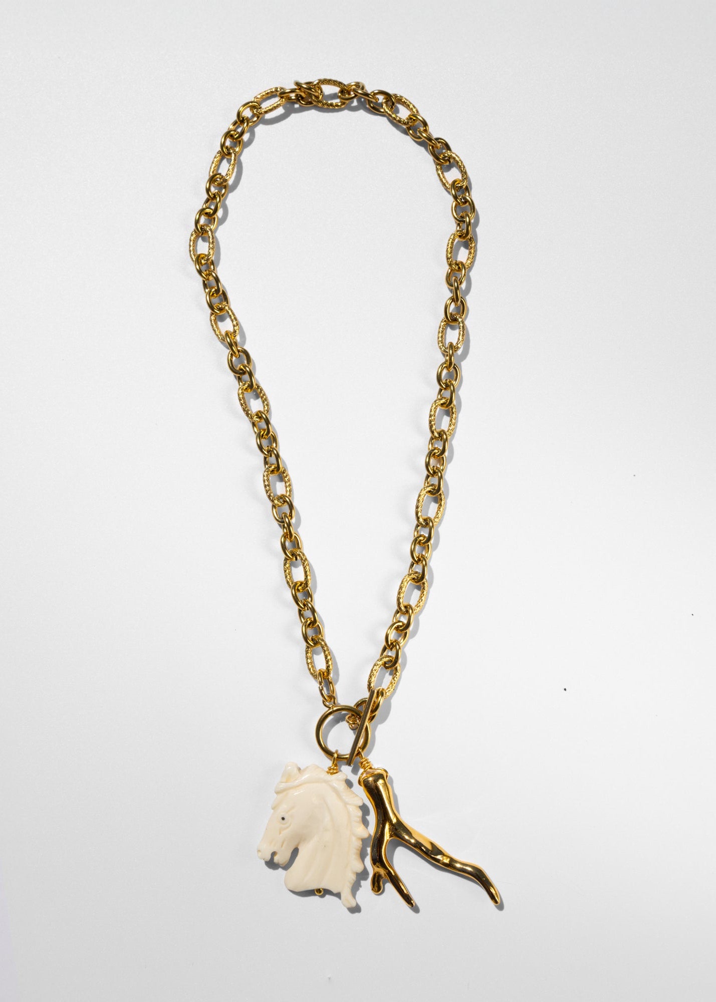 Calypso Carved Bone Necklace