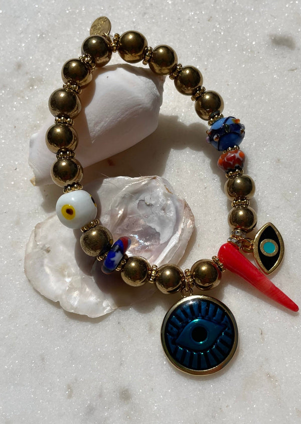 Charm Bracelet With Pyrite