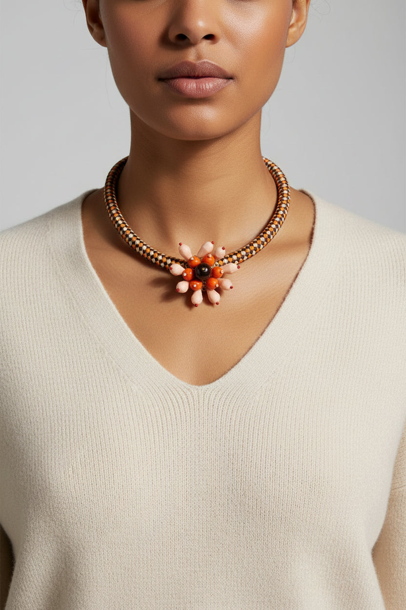 Nora Necklace Coral