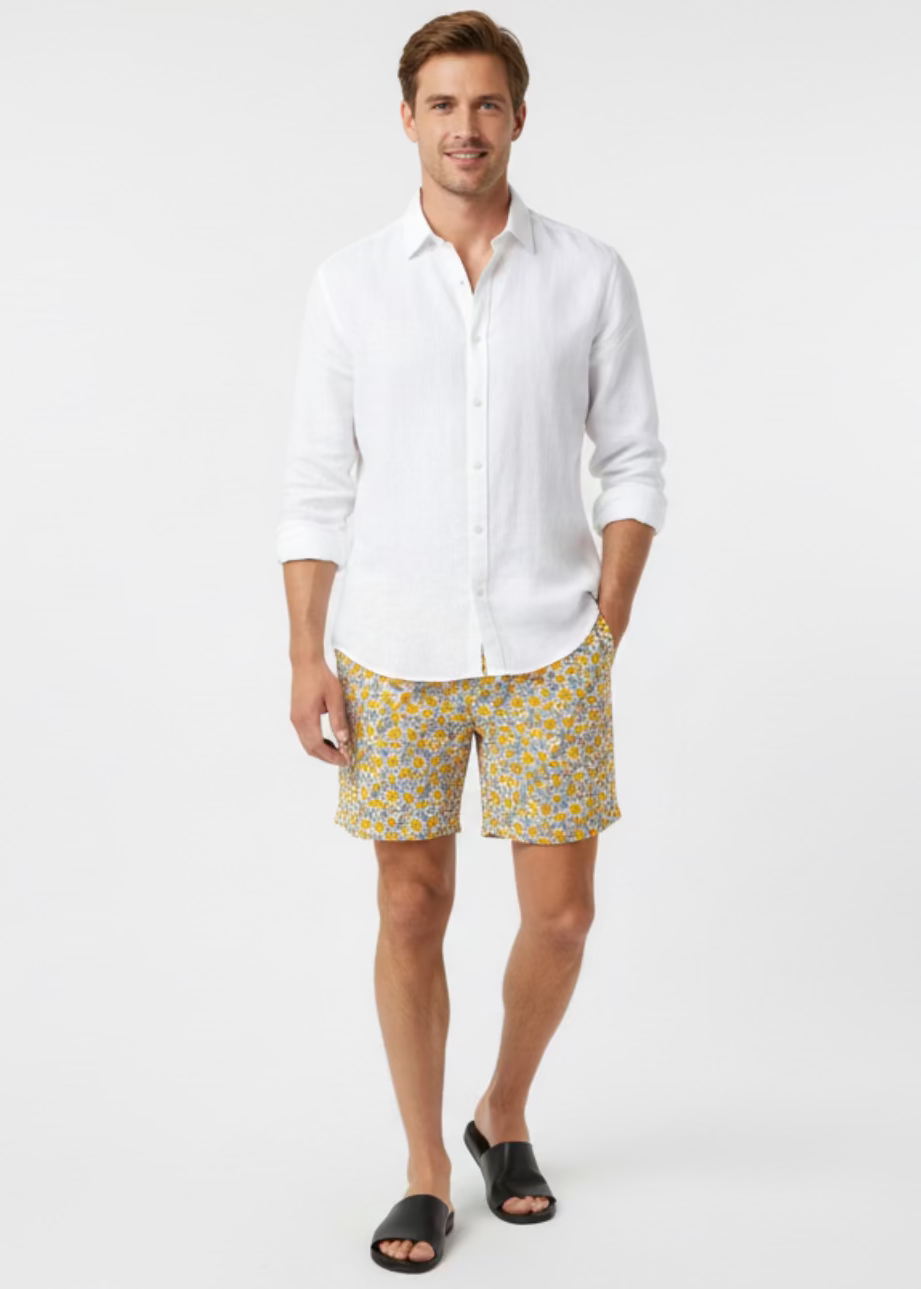 Laos Liberty Yellow Shorts