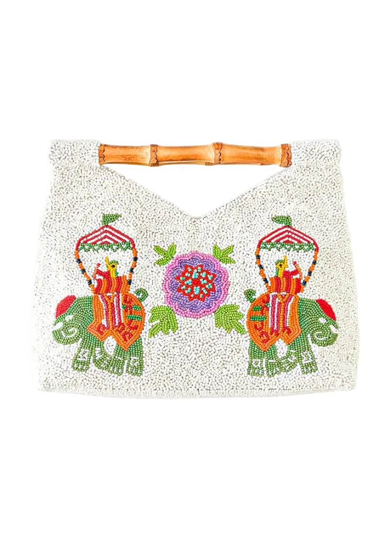 Bamboo Green Elephant Bag
