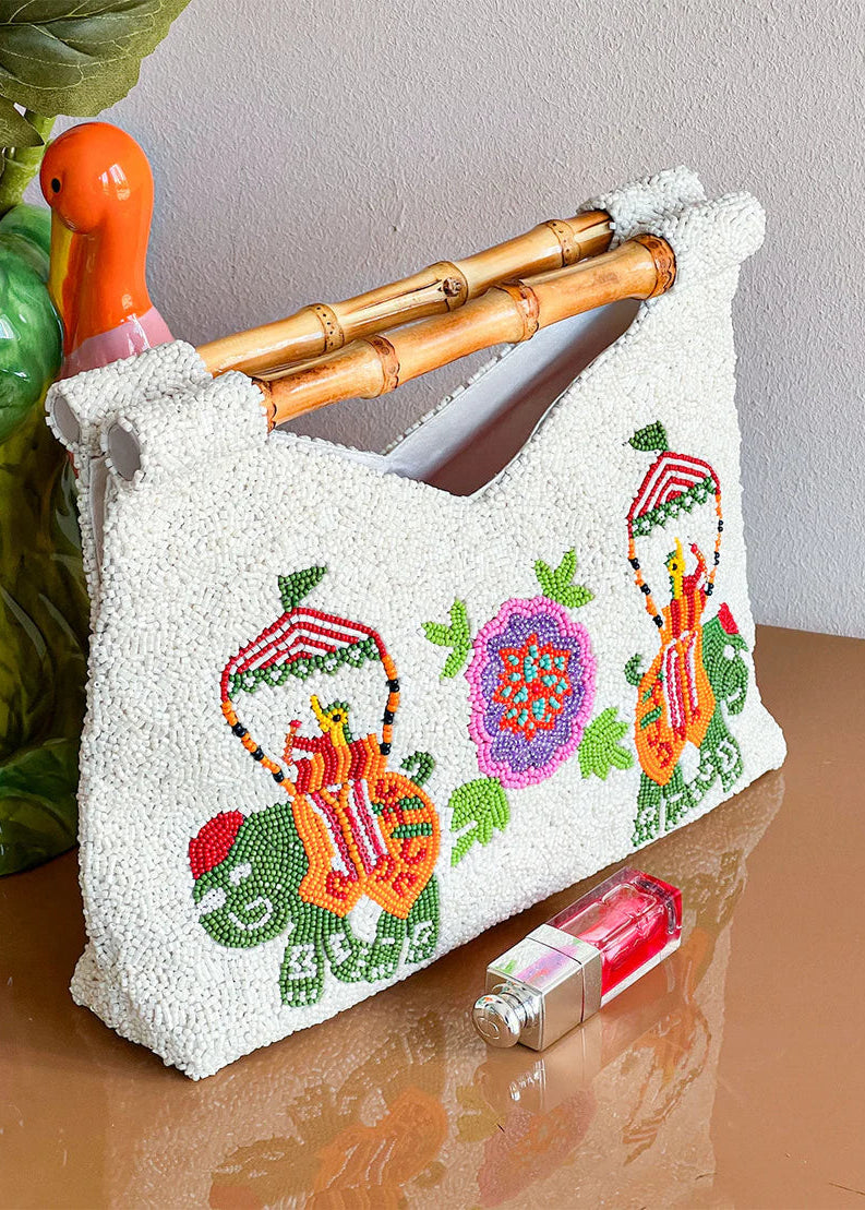 Bamboo Green Elephant Bag