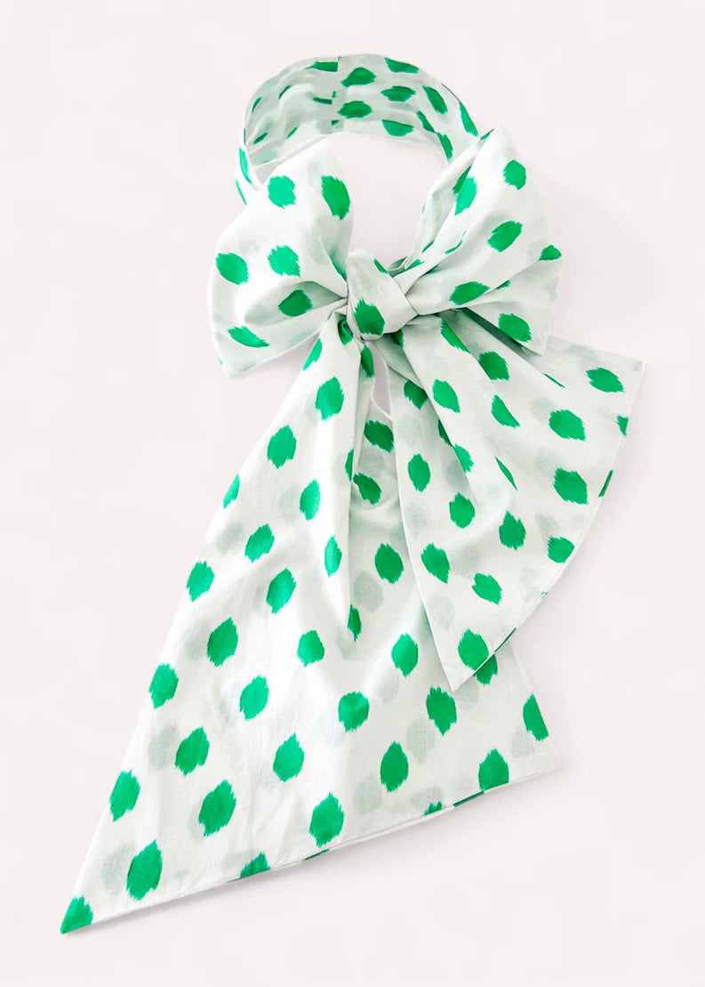 Scarf Belt Dots Emerald