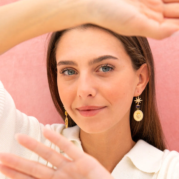 Aylin Unmatched Earrings with Charms