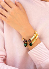 Deborah Gold Plated Red Bracelet