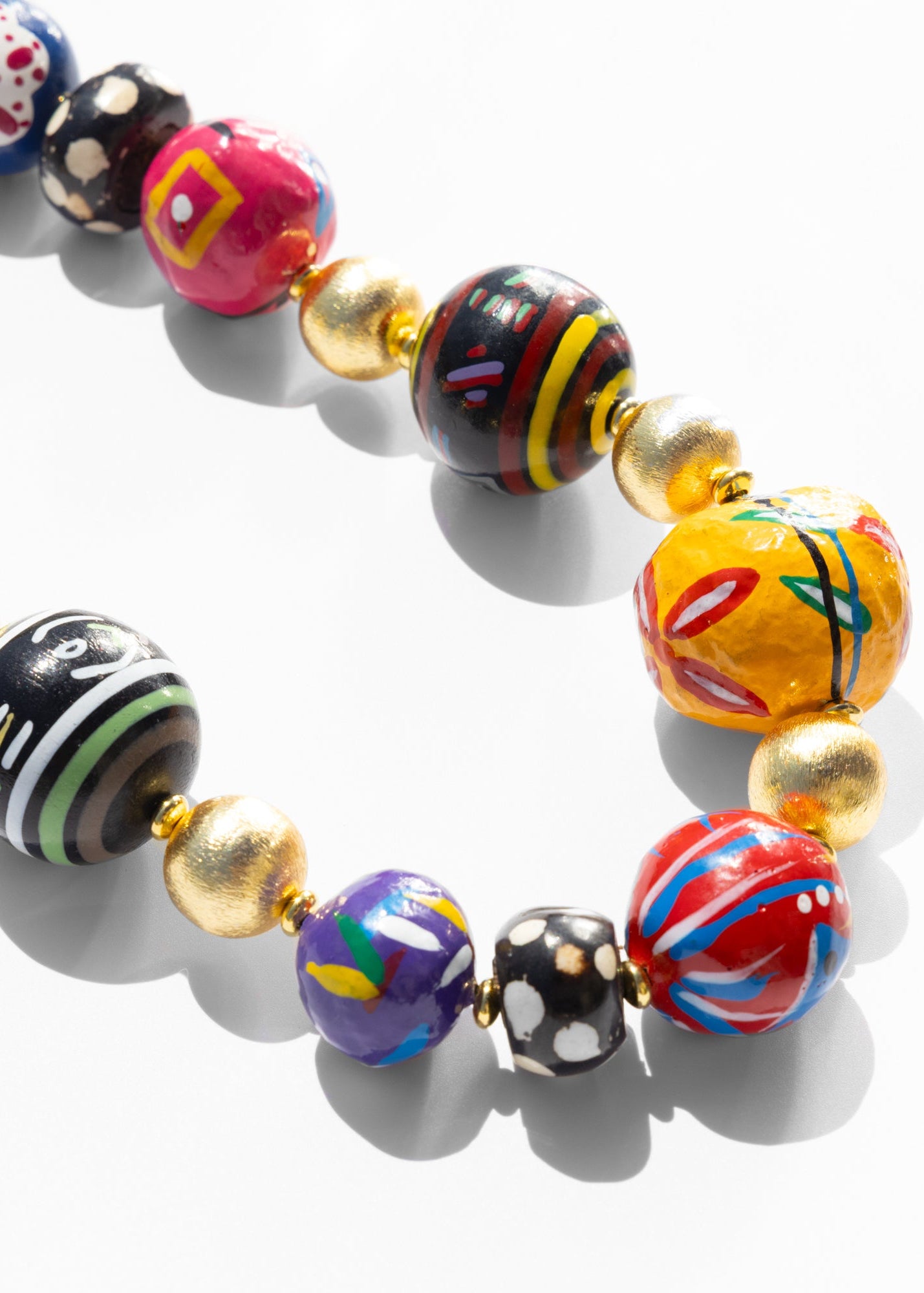 Tutti Frutti Painted Beads Necklace