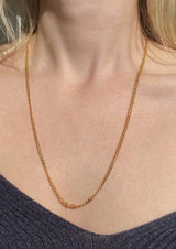 Venetia White Enamel Charm - Anchor Chain