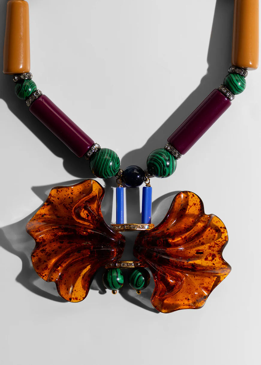 Memphis Short Necklace Brown