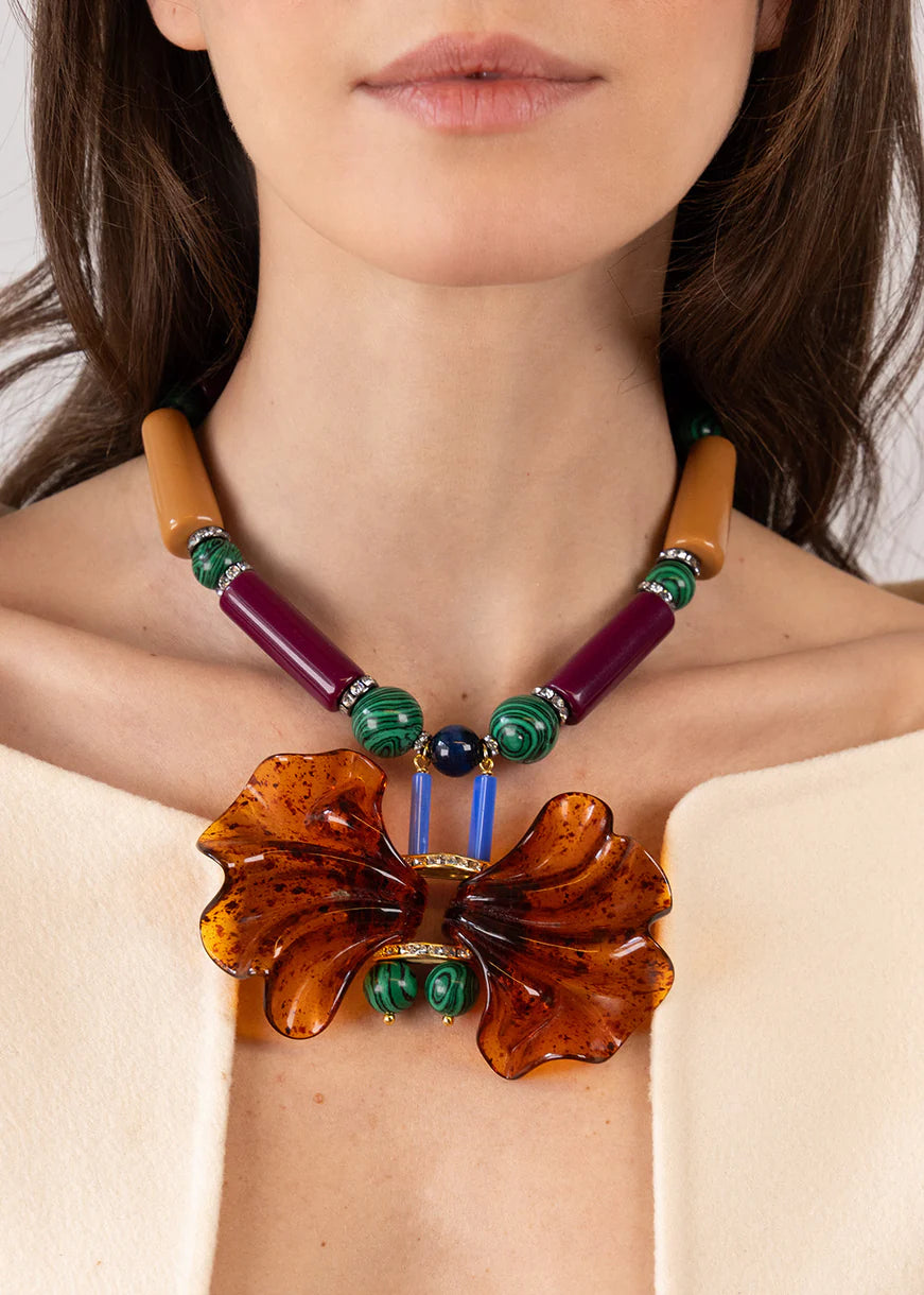 Memphis Short Necklace Brown