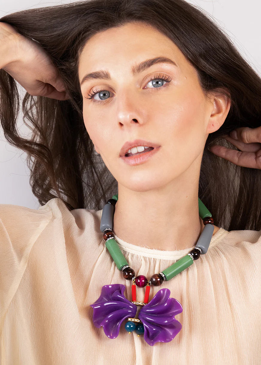 Memphis Short Necklace Violet