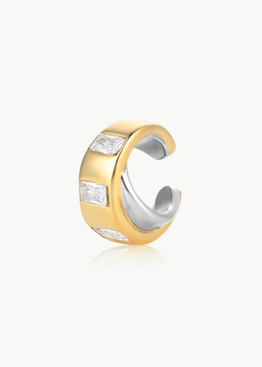 Draco Silver Ear Cuff