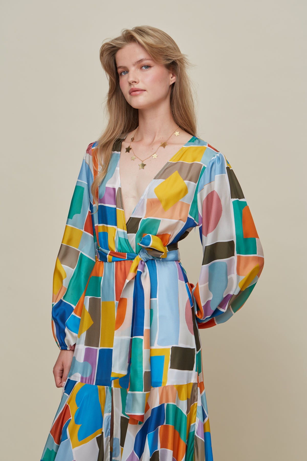 Galeria-Ivy Game Silk Dress-Justbrazil