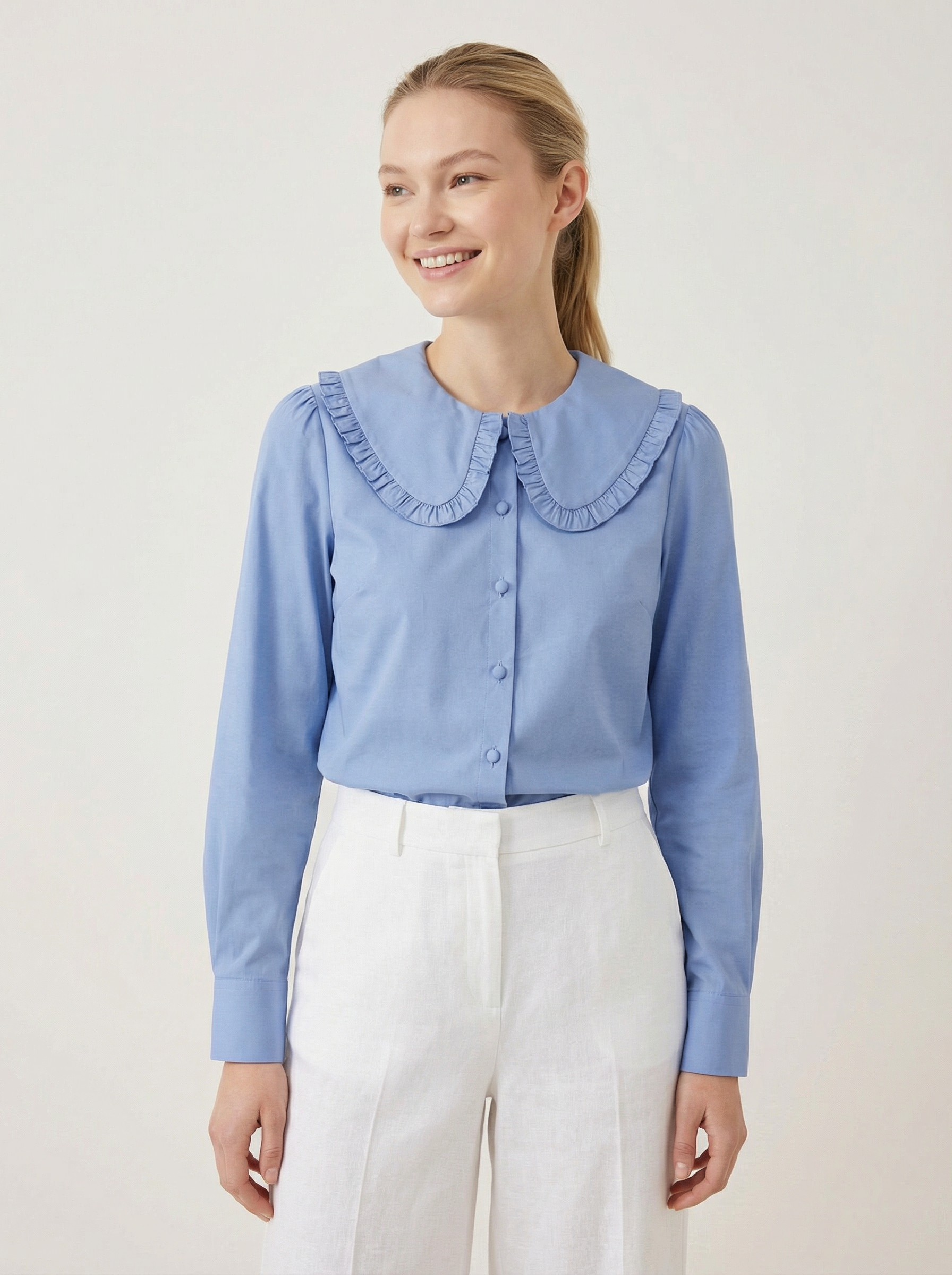 Janine Lolita Ciel Blue Shirt