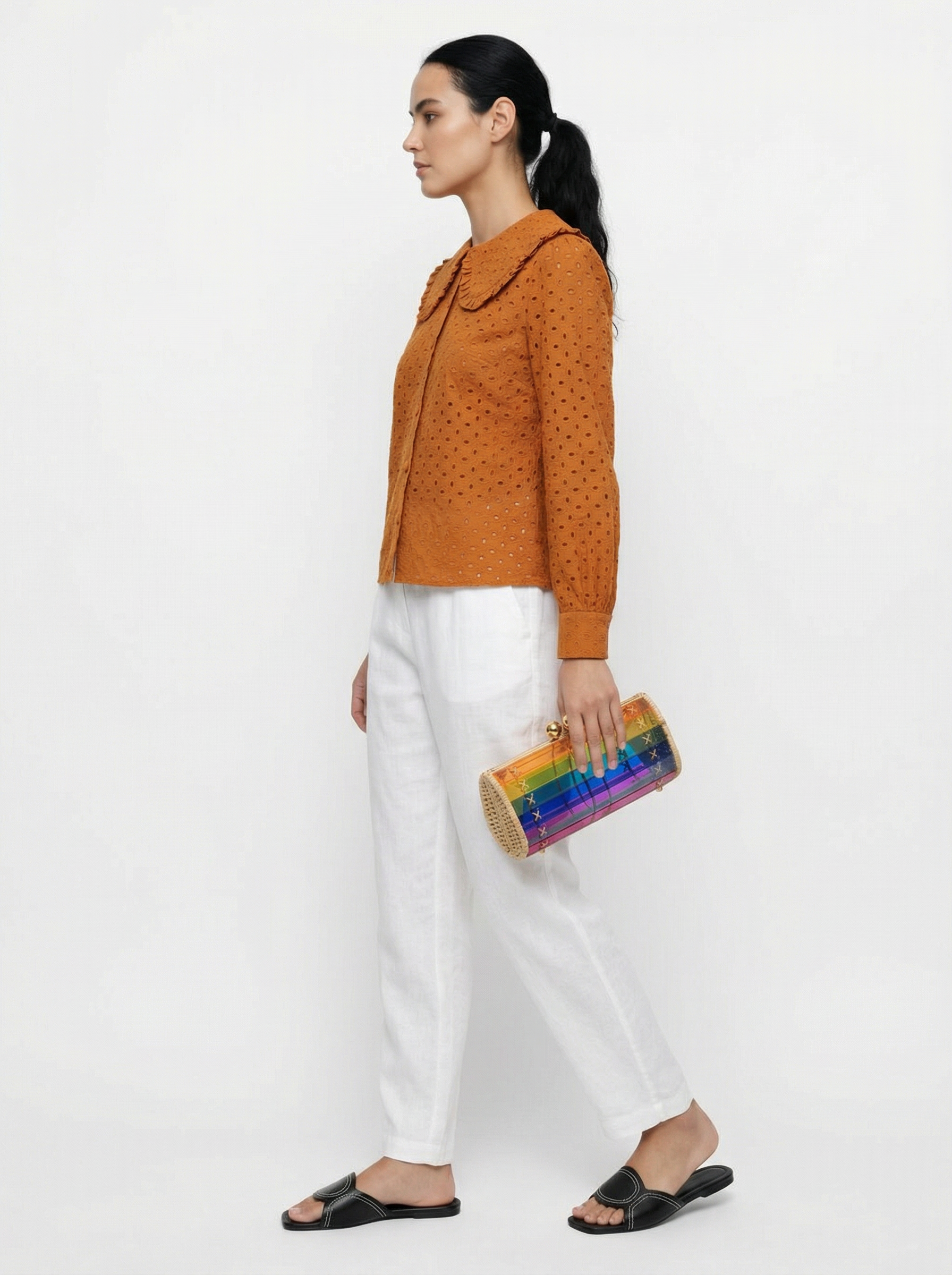 Janine Rechelier Orange Shirt