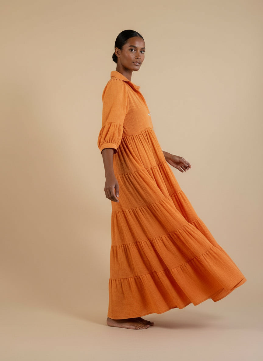 Una Orange Dress