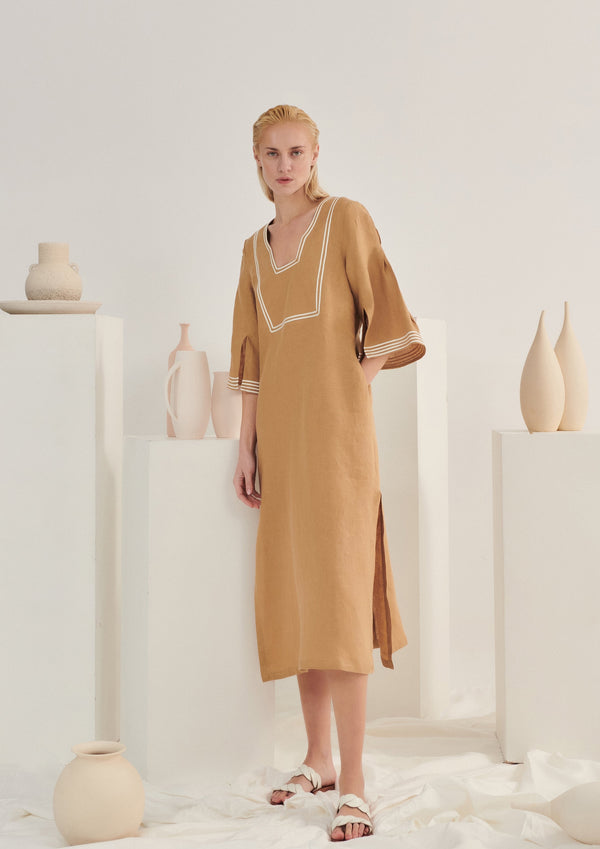 Serenity Sand Midi Dress