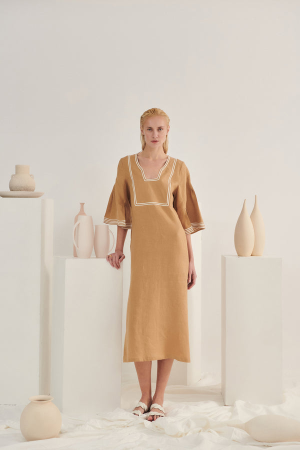 Serenity Sand Midi Dress