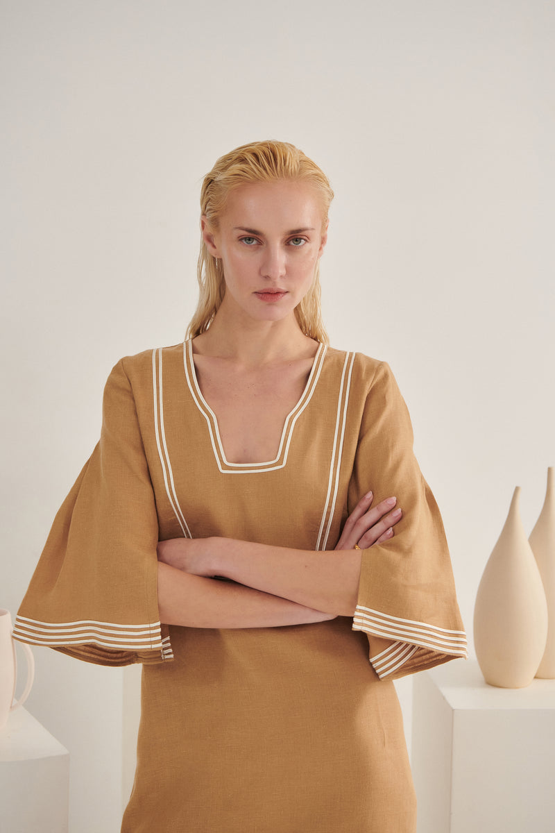Serenity Sand Midi Dress
