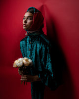 FASHION MADE OF SILK-LITTLE RED RIDDING HOOD SCARF-JUST BRAZIL