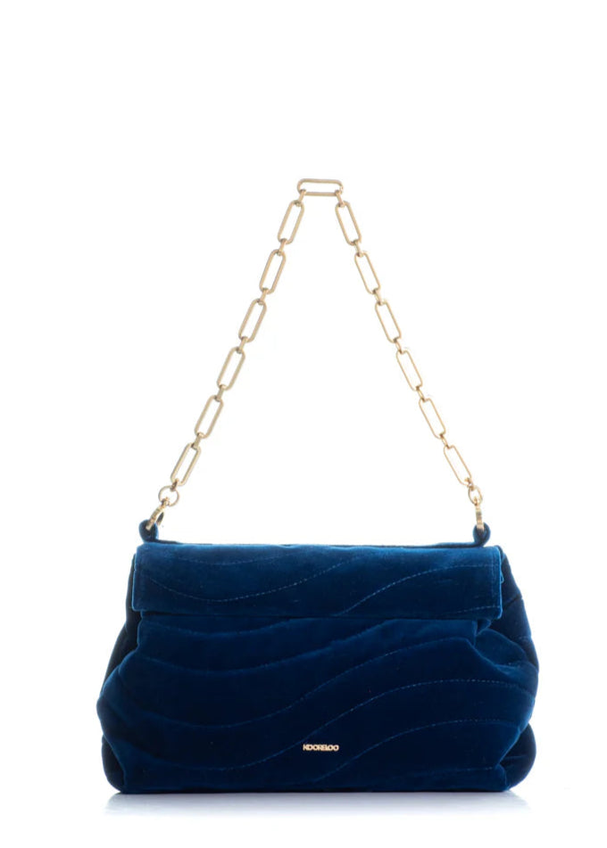 The Kyoto 2.0 Blue Quilted Velvet