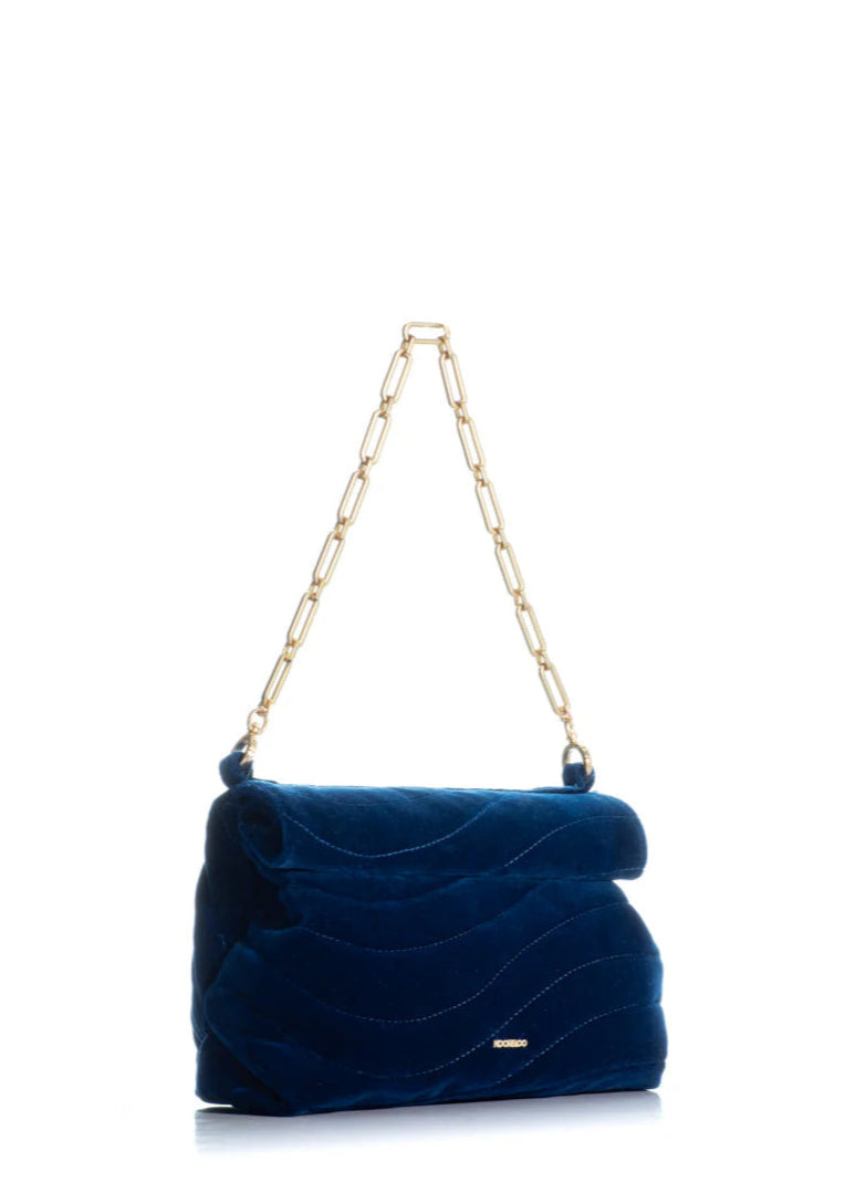 The Kyoto 2.0 Blue Quilted Velvet