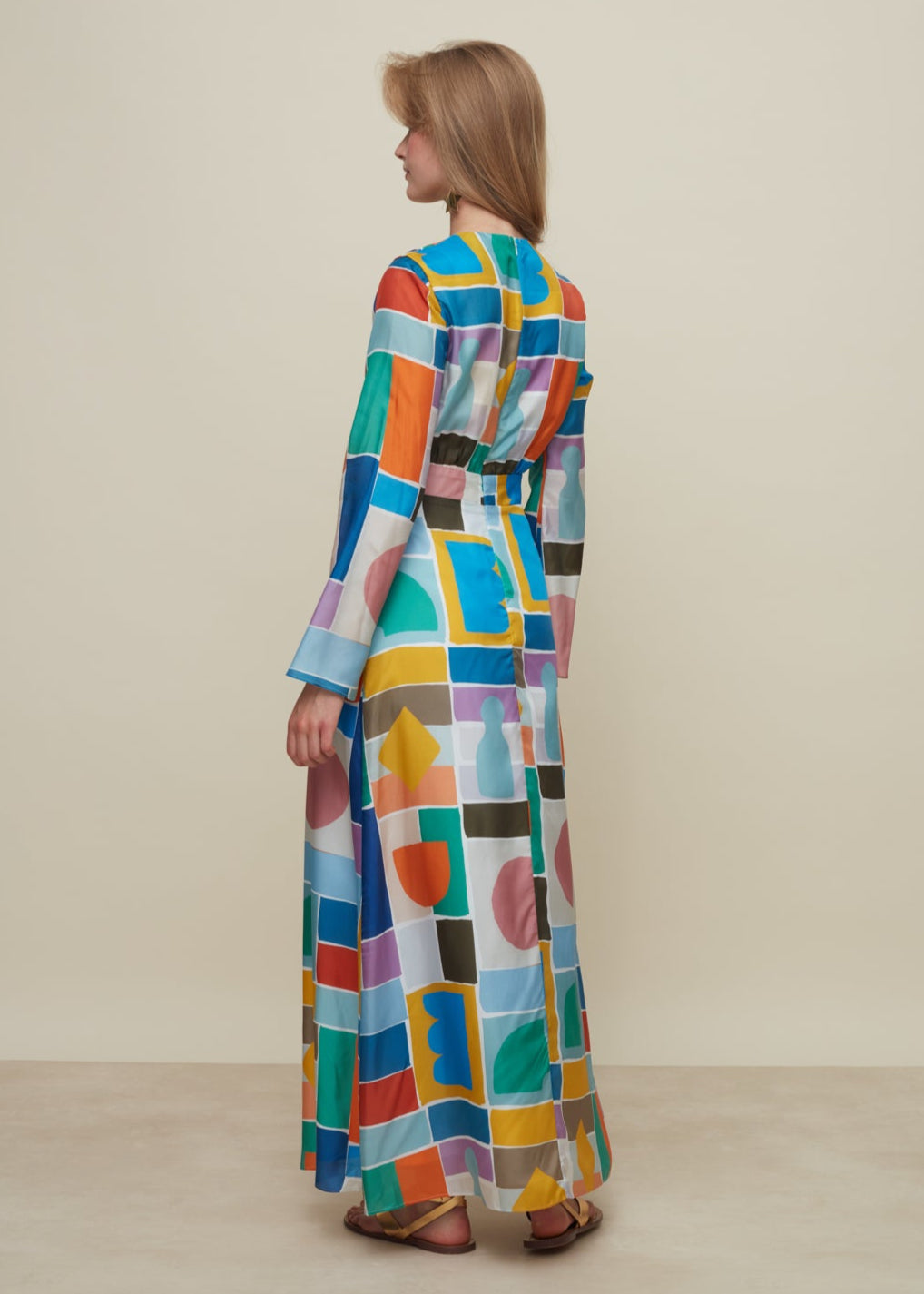 Galeria-Lavander Game Silk Dress-Justbrazil