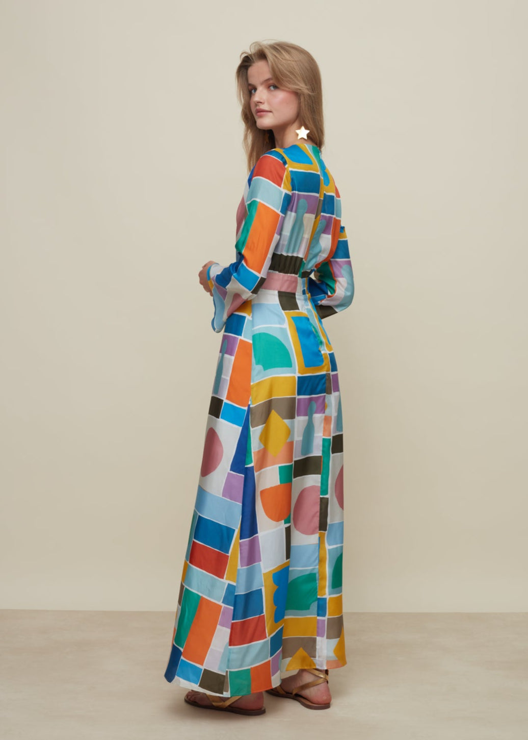 Galeria-Lavander Game Silk Dress-Justbrazil