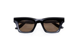 Lapima-Leo Black Solid Sunglasses-Justbrazil