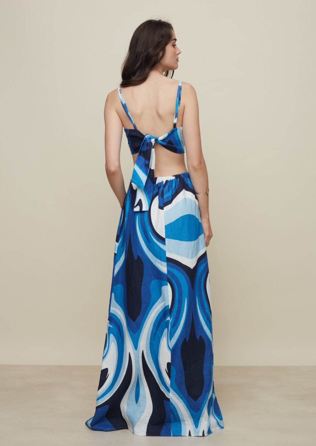 Galeria-Lily Liquid Blue Dress-Justbrazil