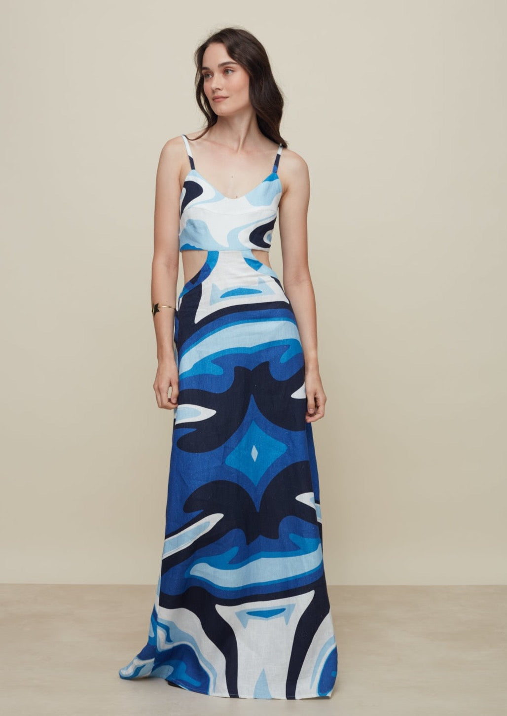 Galeria-Lily Liquid Blue Dress-Justbrazil