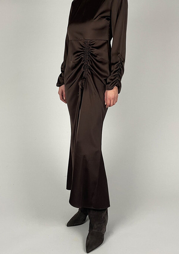 TWIST AND TANGO-MALENE DRESS COFFEE-JUST BRAZIL